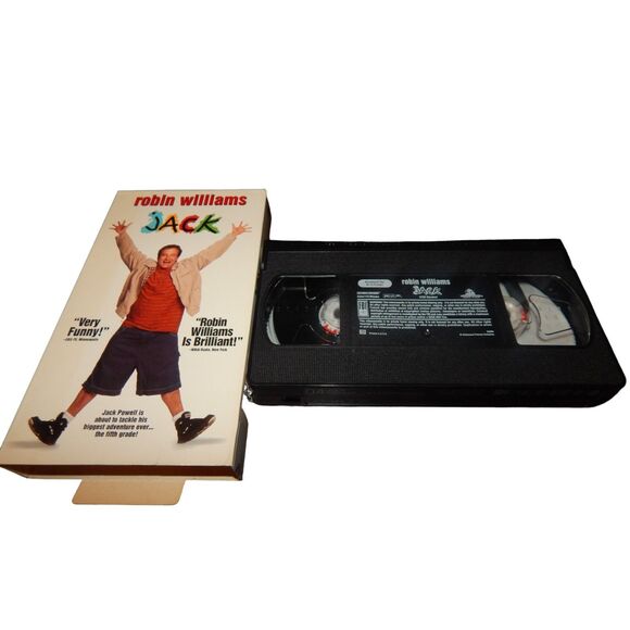 JACK Robin Williams Diane Lane Jennifer Lopez Brian Kerwin VHS in original case - Picture 2 of 5